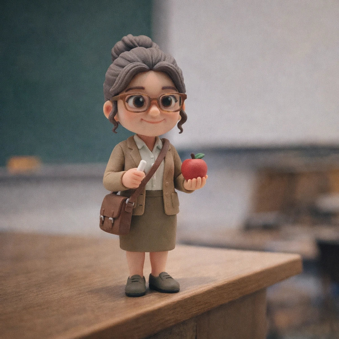 A Custom 3D Figurine for Teachers – Made from Real Photos