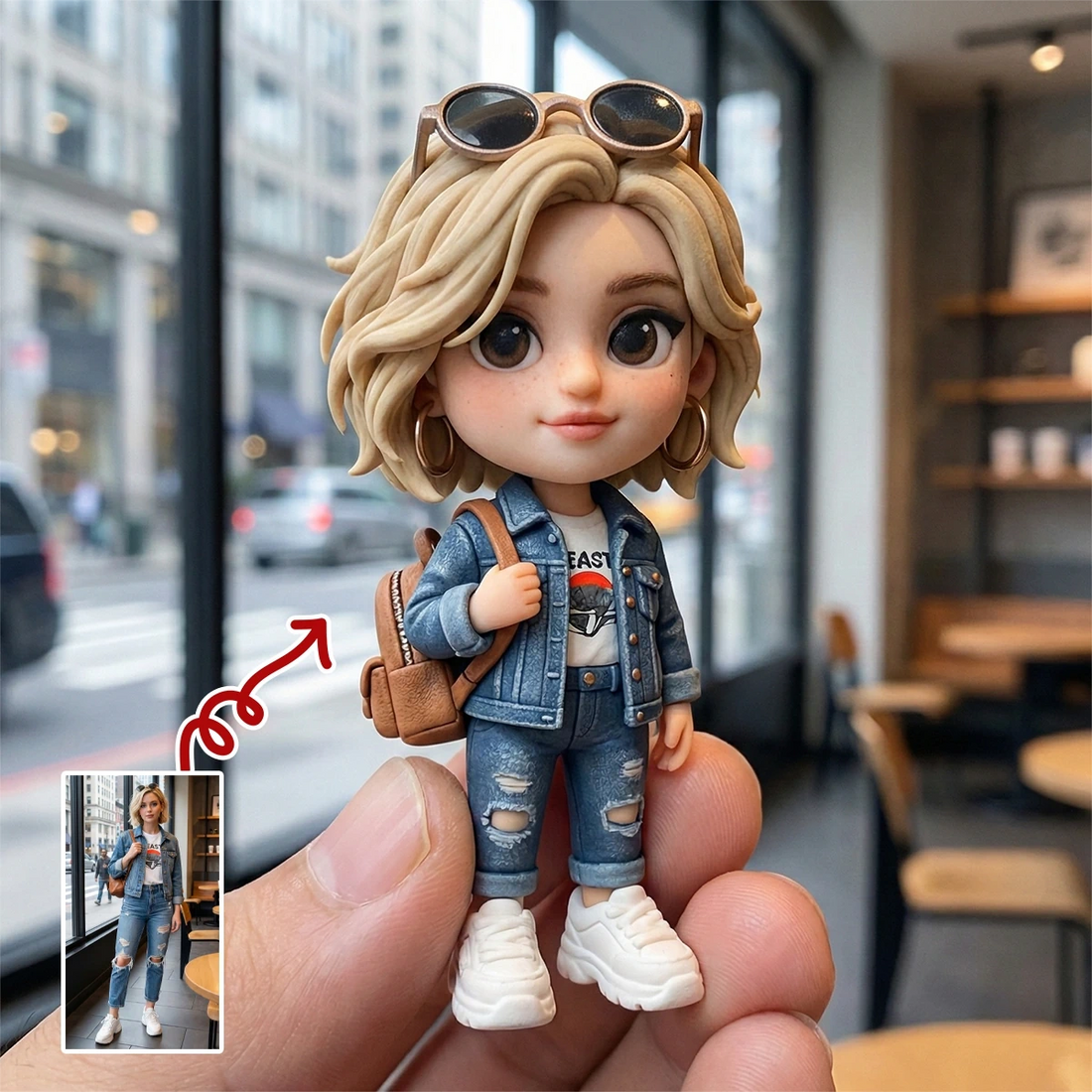 A Custom 3D Figurine for Besties – Made from Real Photos