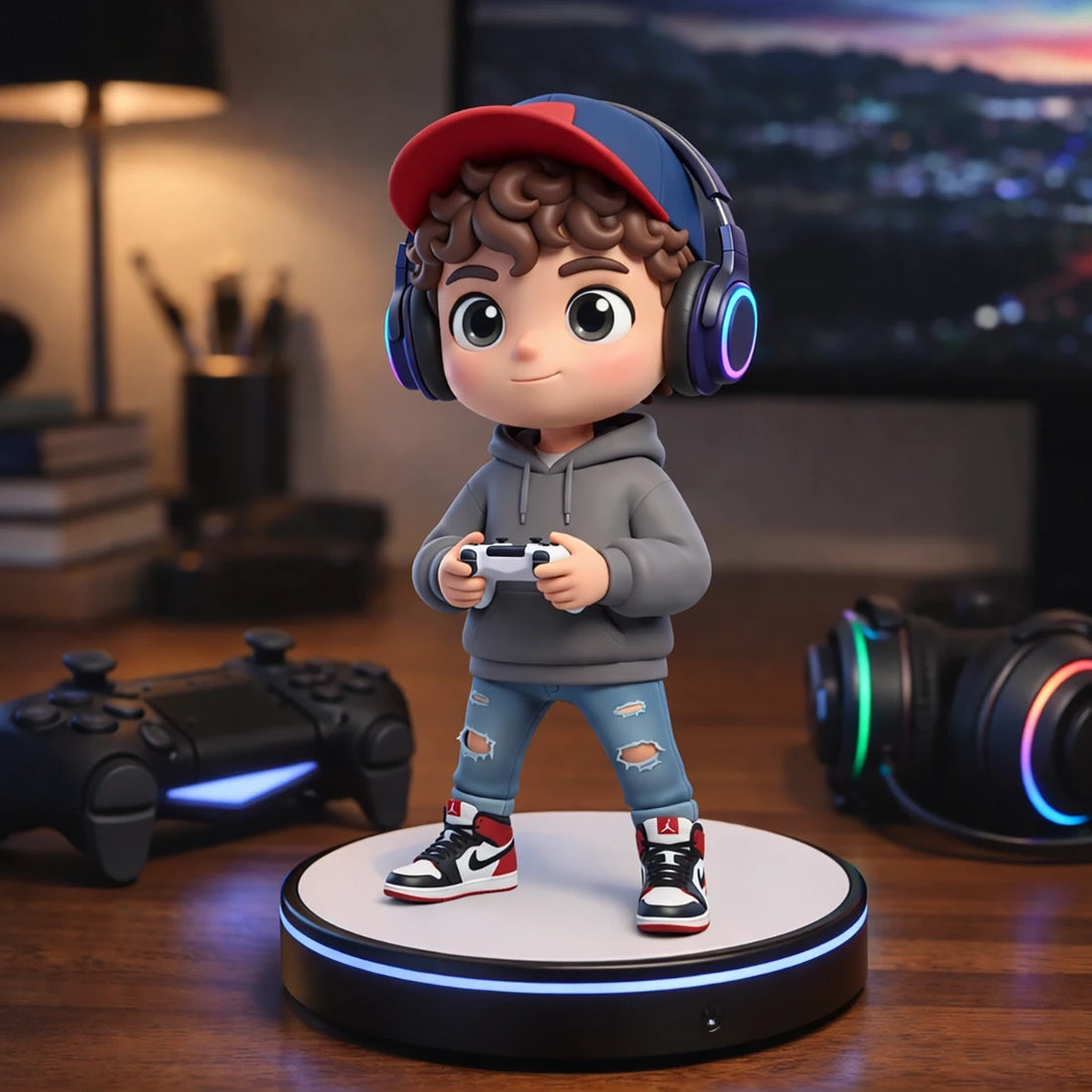 Custom 3D Figure From Photo - Personalized with Name & Traits