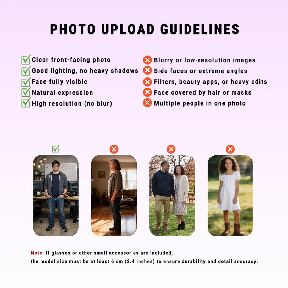 How to upload photo for custom 3D figurine keychain personalization guide