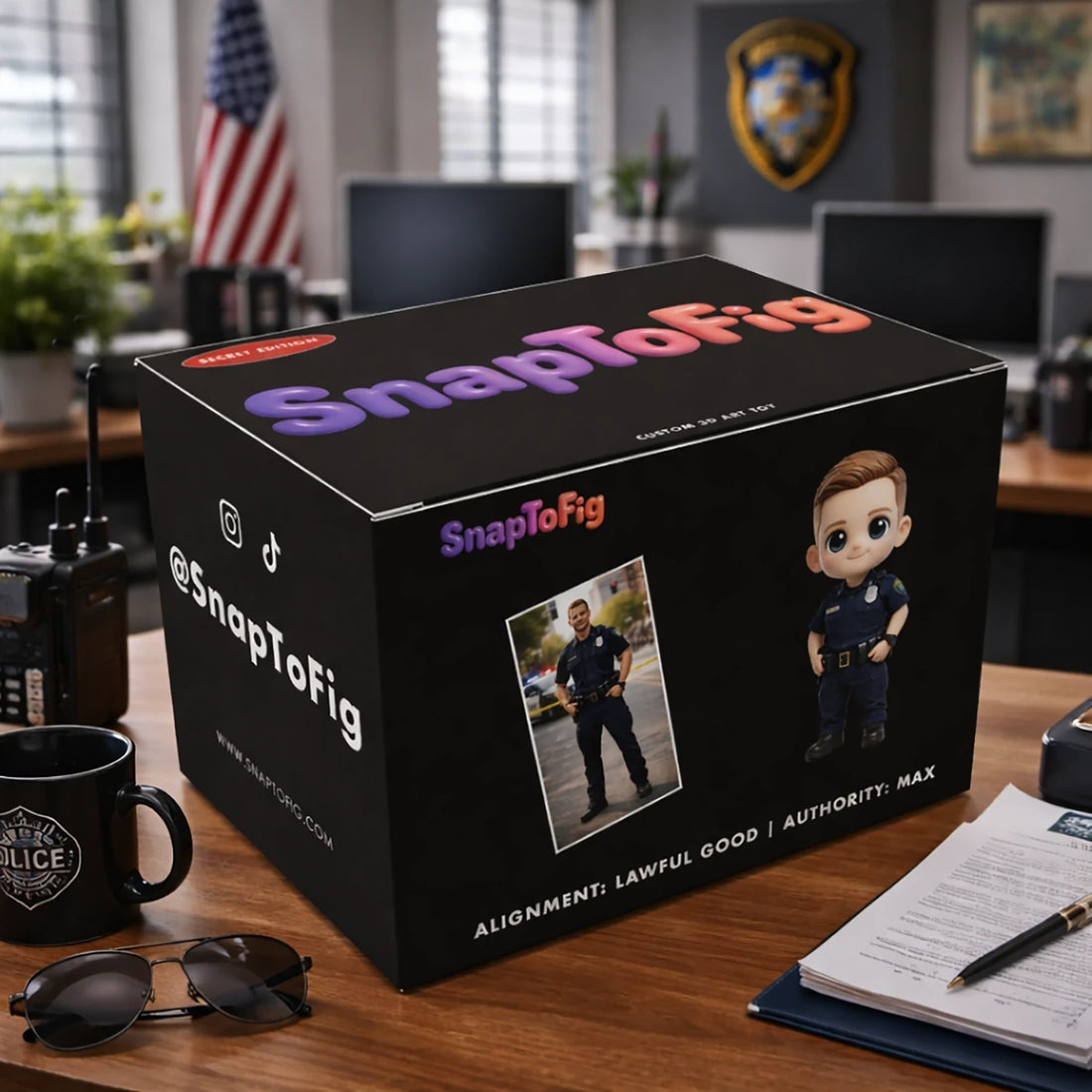 A Custom 3D Figurine for Police Officers – Made from Real Photos