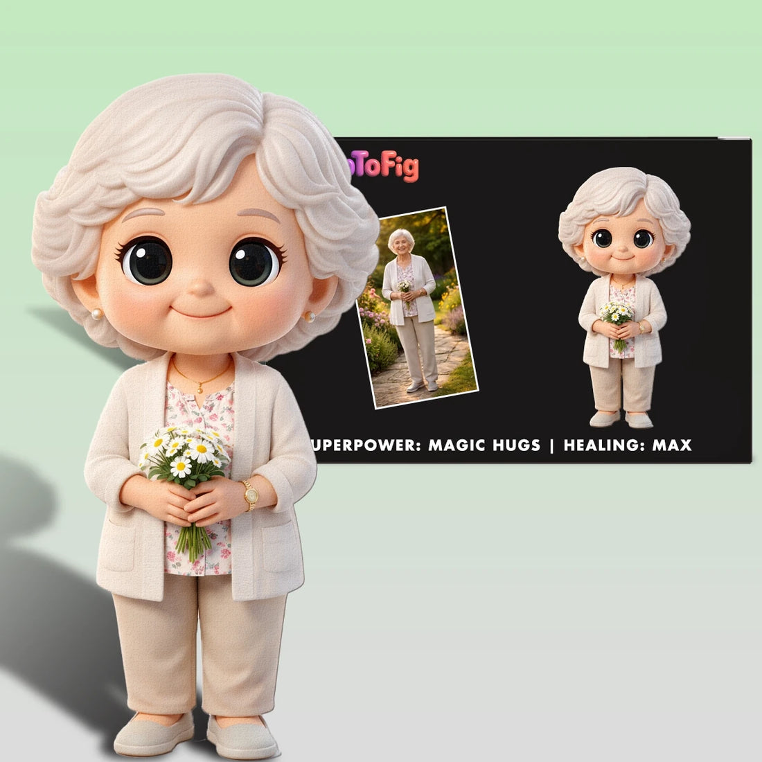 A Custom 3D Figurine for Grandma – A Keepsake Made from Real Memories