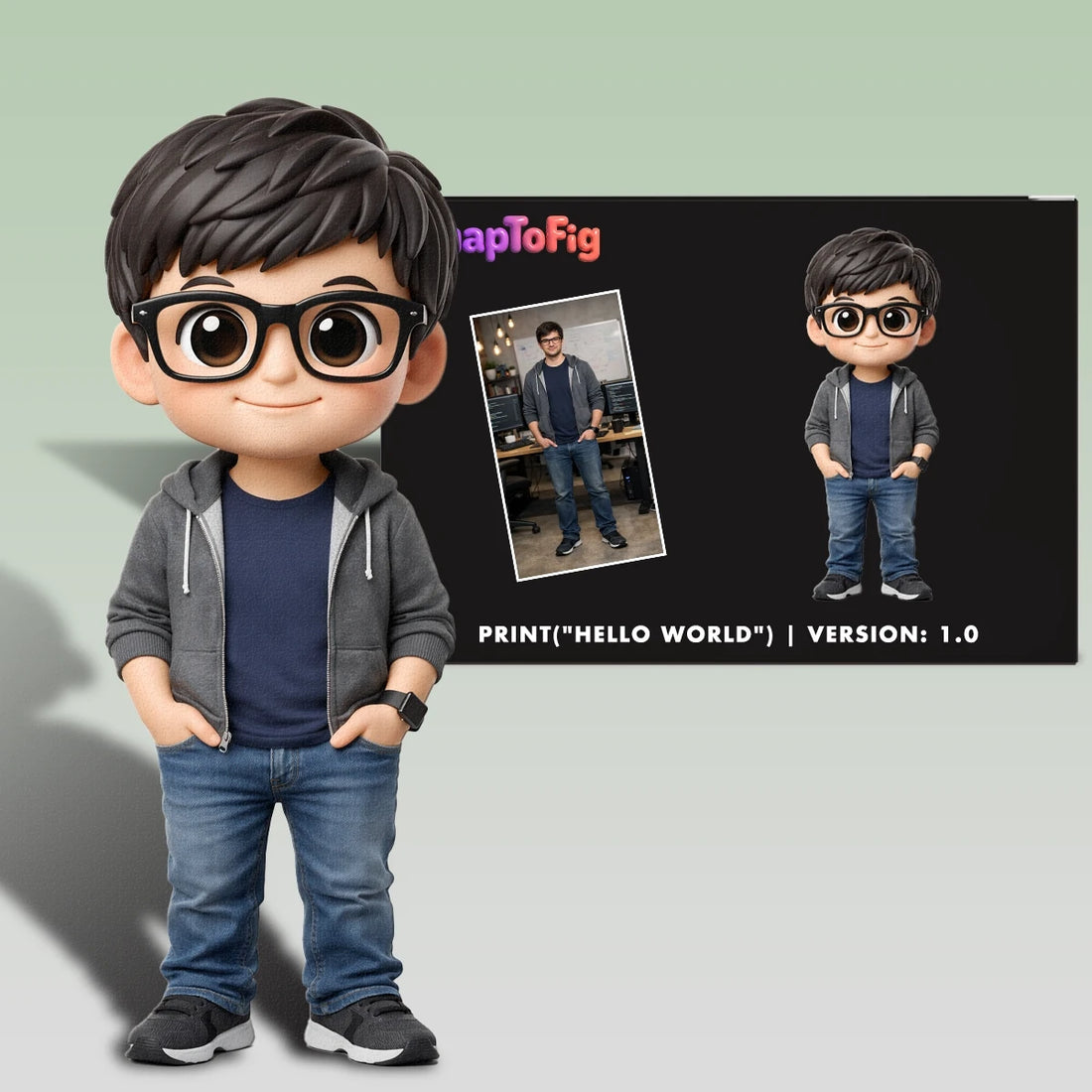 A Custom 3D Figurine for Programmers – Made from Real Photos