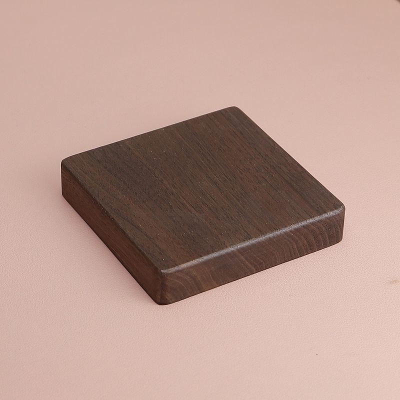 Square Walnut Wooden Display Base for Custom Figurines