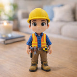 A Custom 3D Figurine for Construction Workers – Made from Real Photos