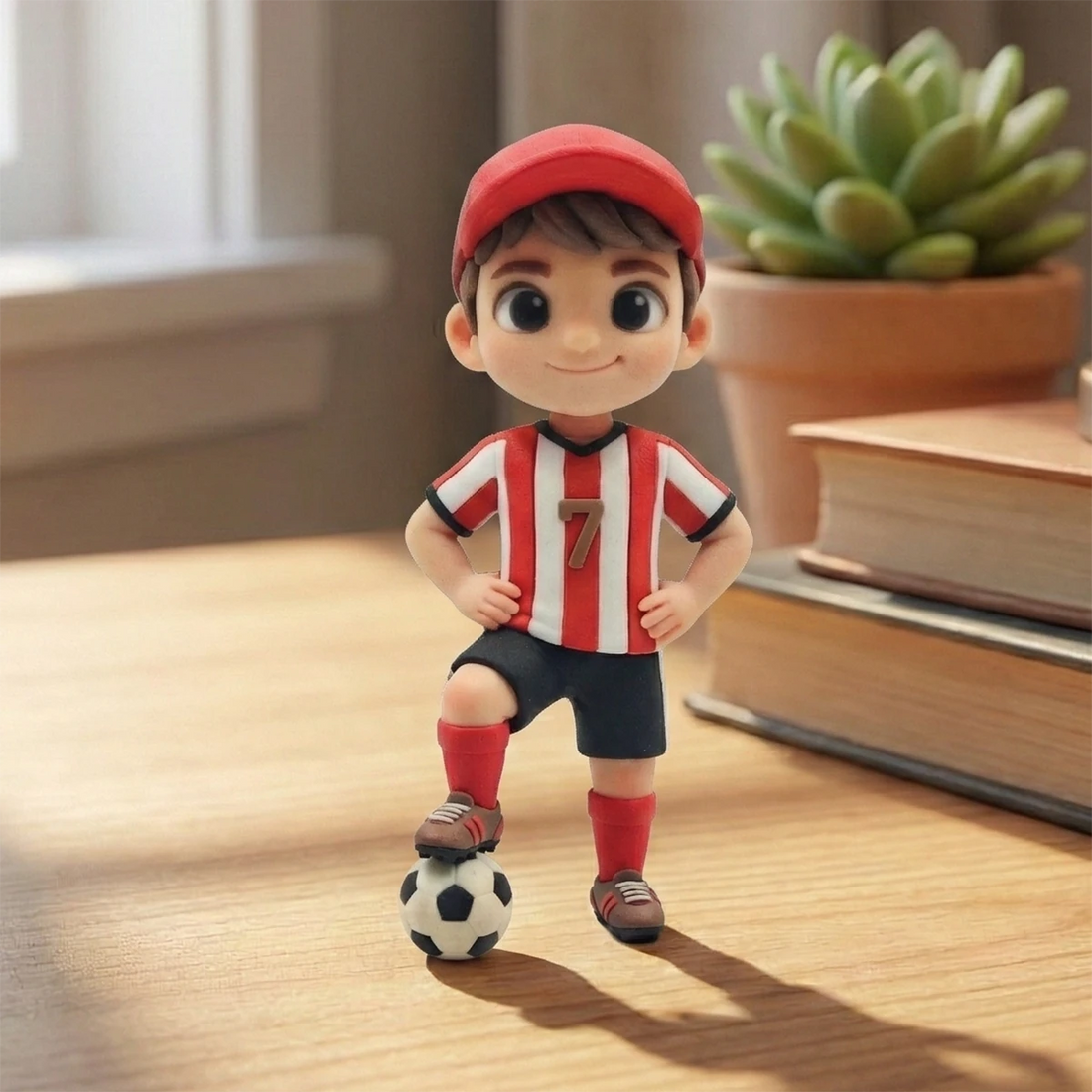 A Custom 3D Figurine for Soccer Players – Made from Real Photos