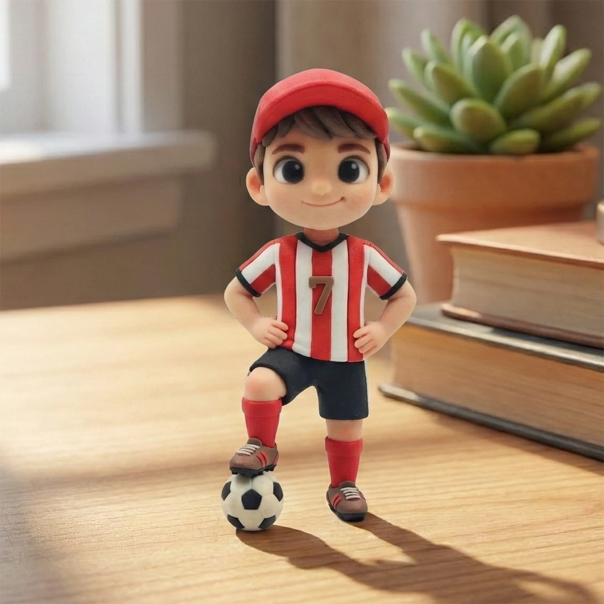 A Custom 3D Figurine for Soccer Players – Made from Real Photos