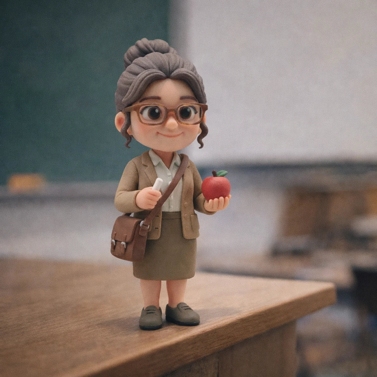 A Custom 3D Figurine for Teachers – Made from Real Photos