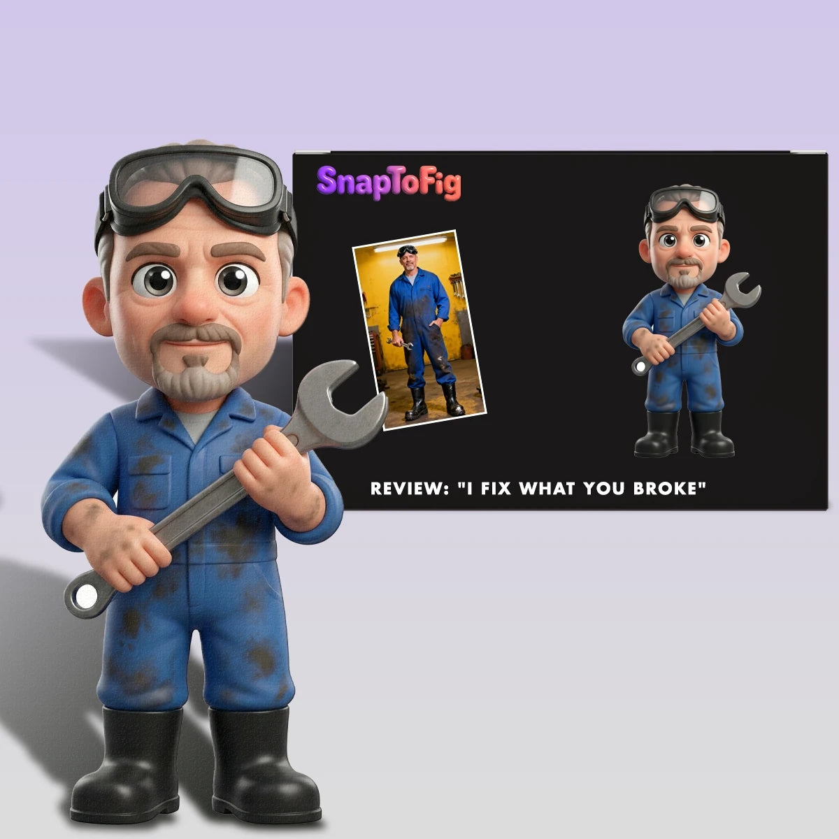 Custom 3D Mechanic Figure – A Gift for Those Who Fix Everything