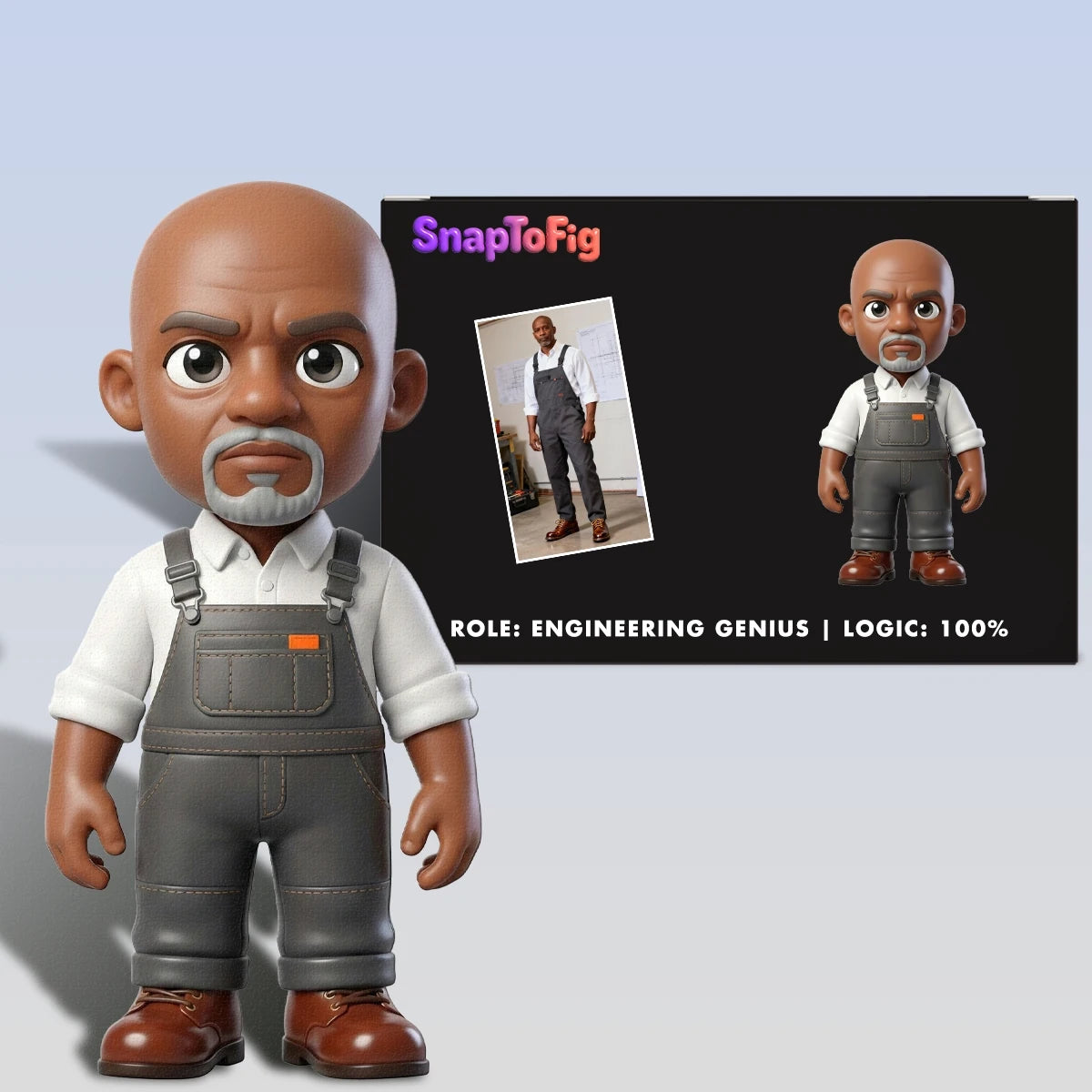 Personalized 3D Engineer Figurine – Built from Real Photos