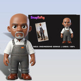 Personalized 3D Engineer Figurine – Built from Real Photos