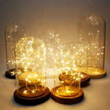LED Glass Display Dome – Dust-Proof Illuminated Figurine Cover
