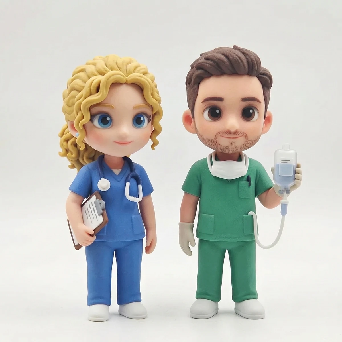 A Custom 3D Figurine for Nurses – Made from Real Photos