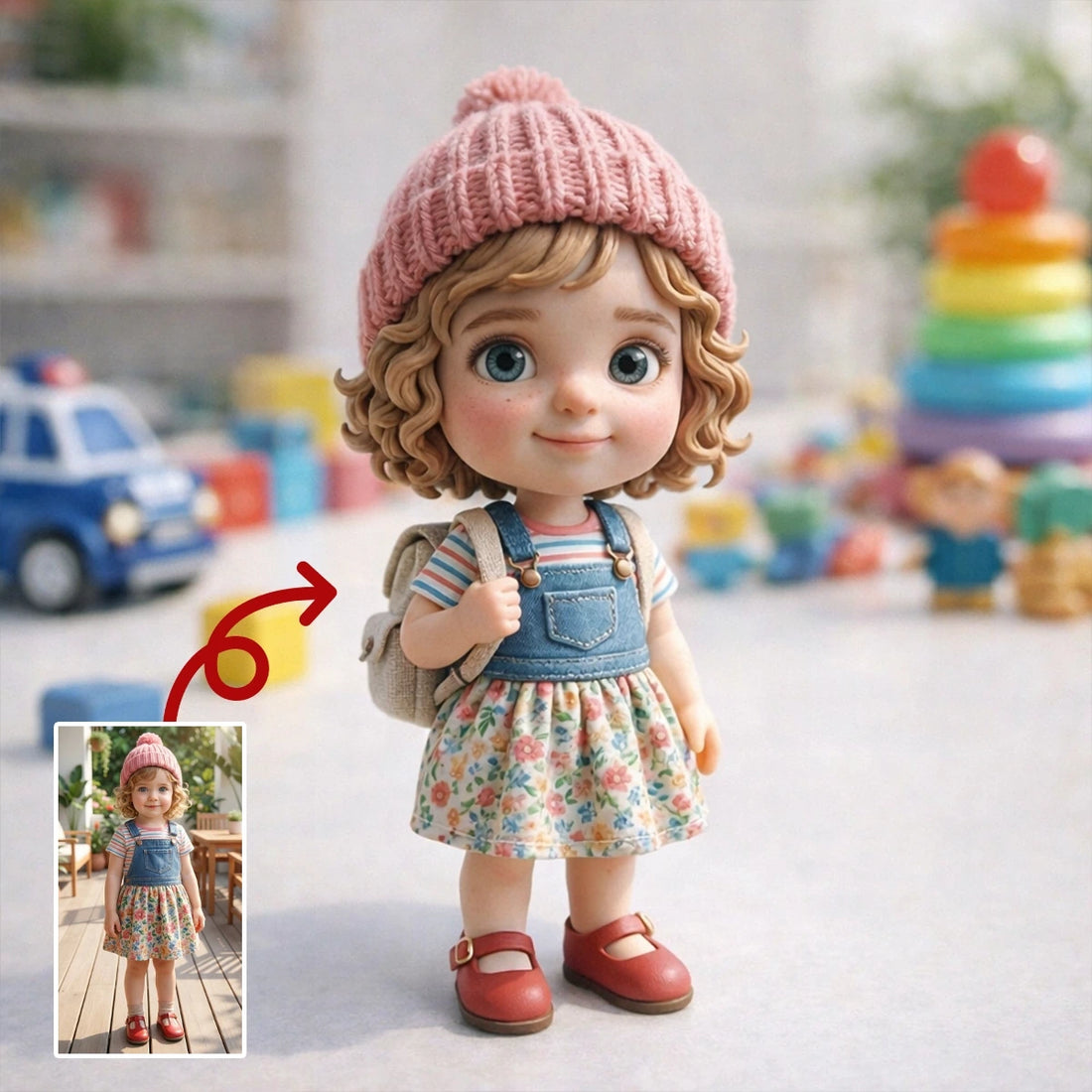 Personalized 3D Daughter Figurine – Custom Family Keepsake from Photos