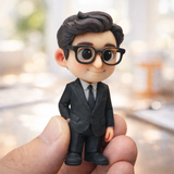 A Custom 3D Figurine for Business Professionals – Made from Real Photos