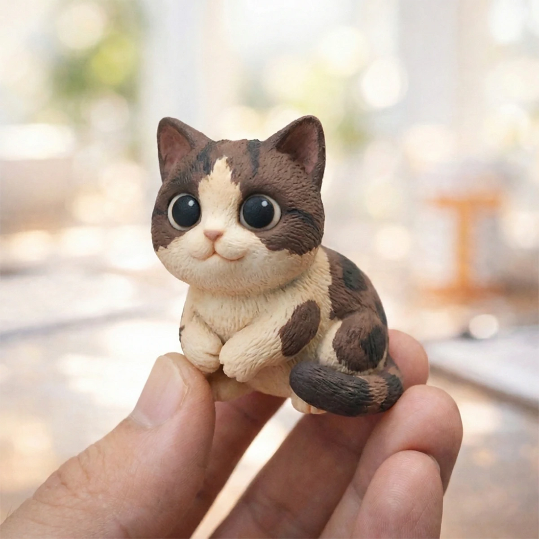 A Custom 3D Figurine for Cat Lovers – Made from Real Photos