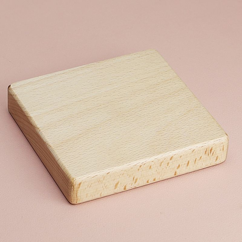 Square Walnut Wooden Display Base for Custom Figurines