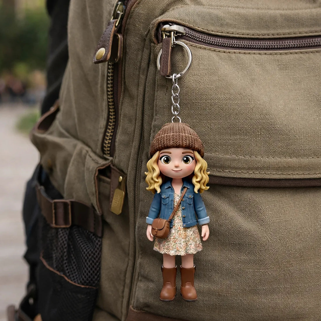 Custom 3D mini figurine keychain personalized doll gift idea
