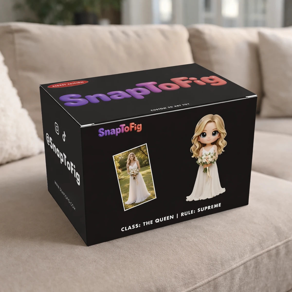 Personalized 3D Bride Figurine – Custom Anniversary & Wedding Keepsake