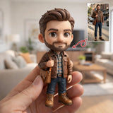 Personalized 3D Husband Figurine – Custom Anniversary & Love Keepsake