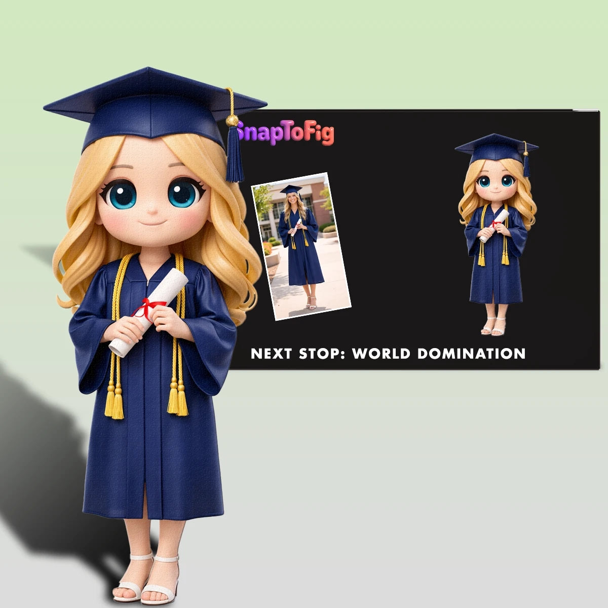 A Custom 3D Graduation Gift – Made from Real Photos
