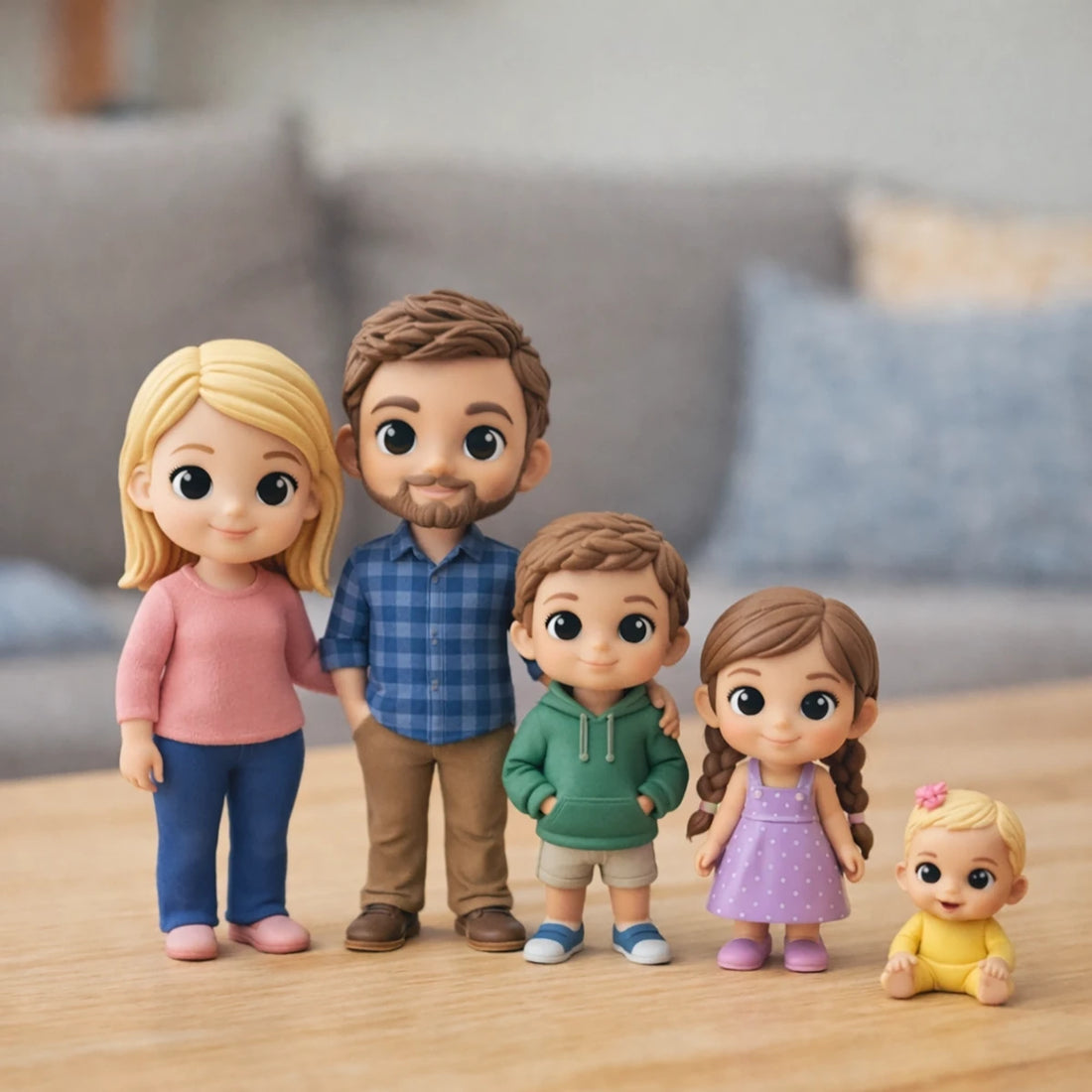 Personalized 3D Husband Figurine – Custom Anniversary & Love Keepsake