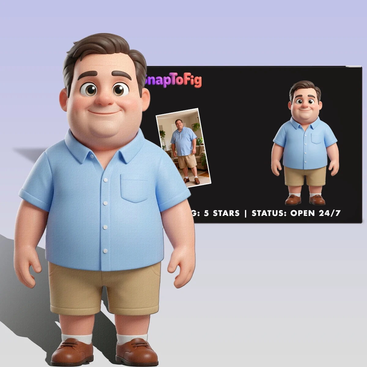 A Custom 3D Father’s Day Gift – Made from Real Photos