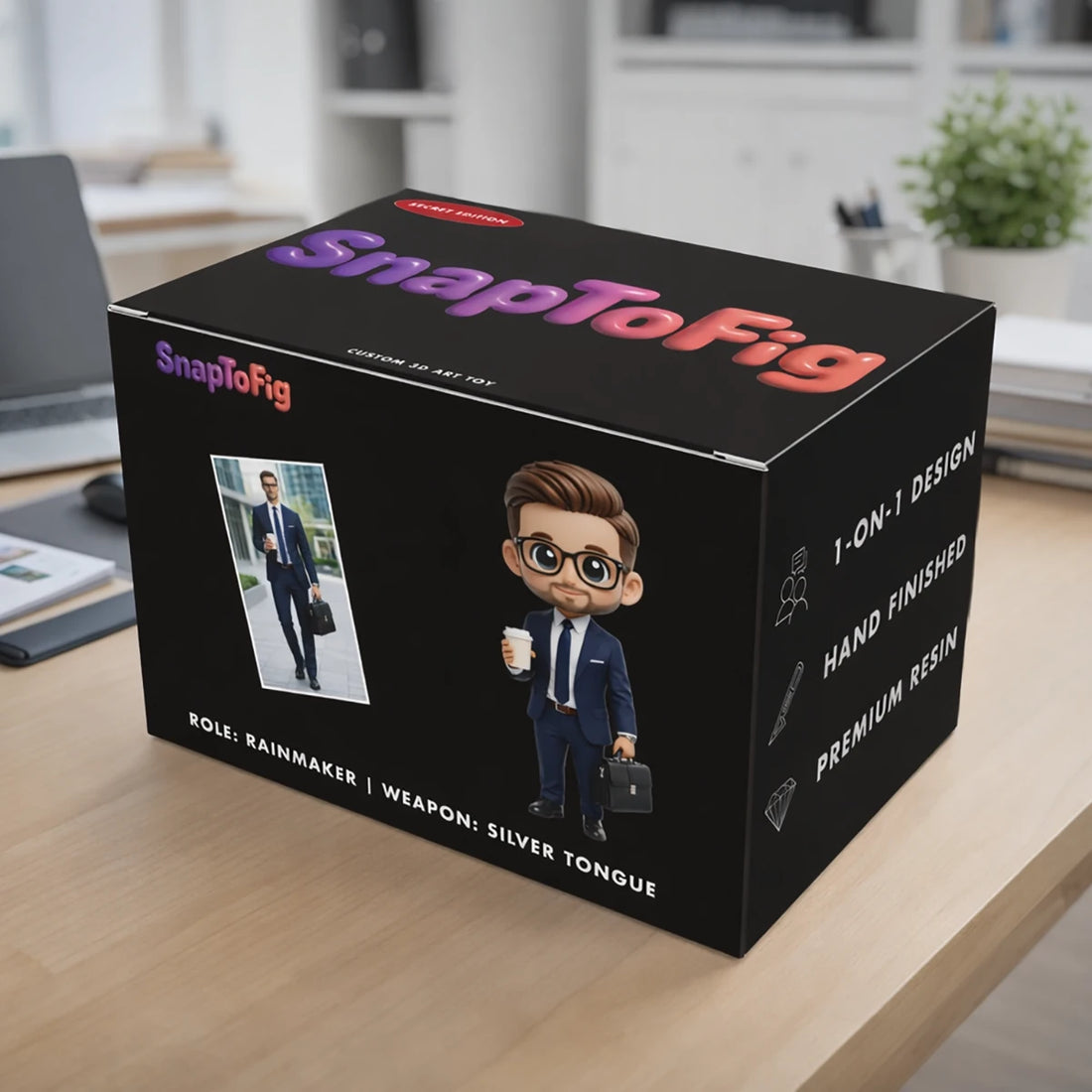 A Custom 3D Figurine for Business Professionals – Made from Real Photos