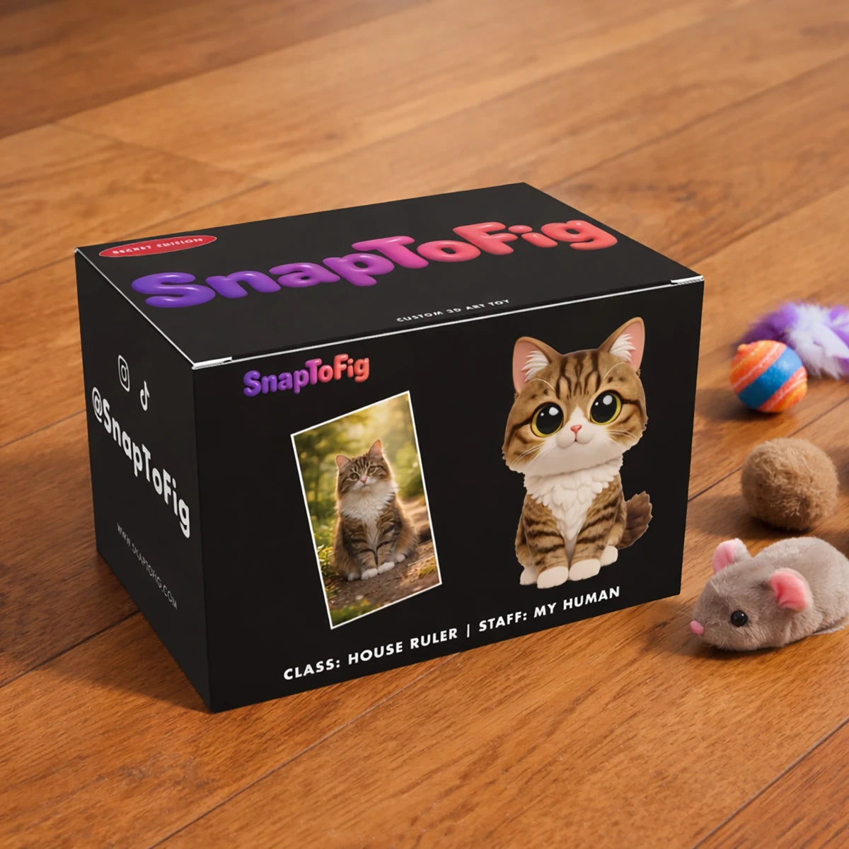 A Custom 3D Figurine for Cat Lovers – Made from Real Photos