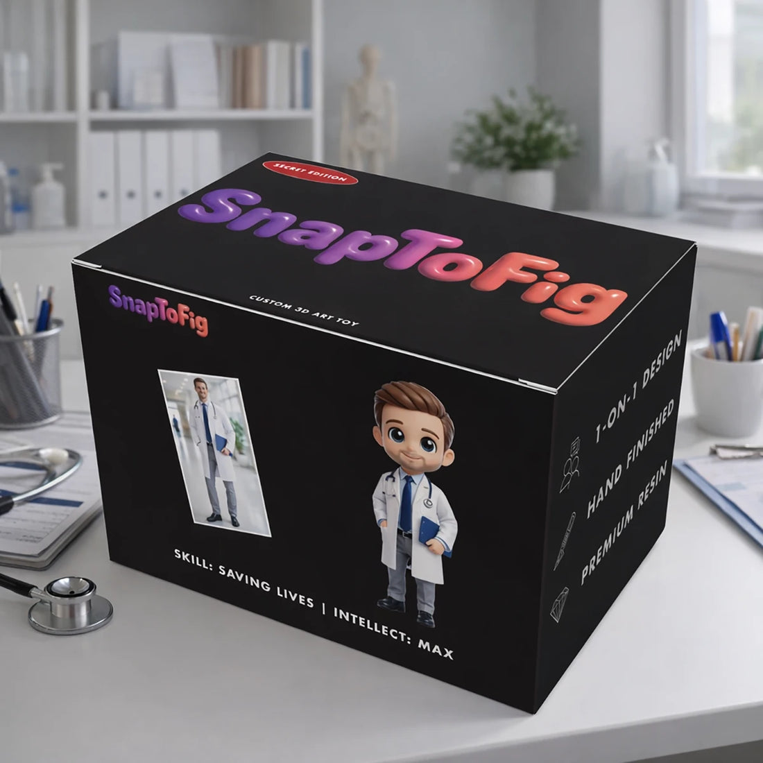 A Custom 3D Figurine for Doctors – Made from Real Photos