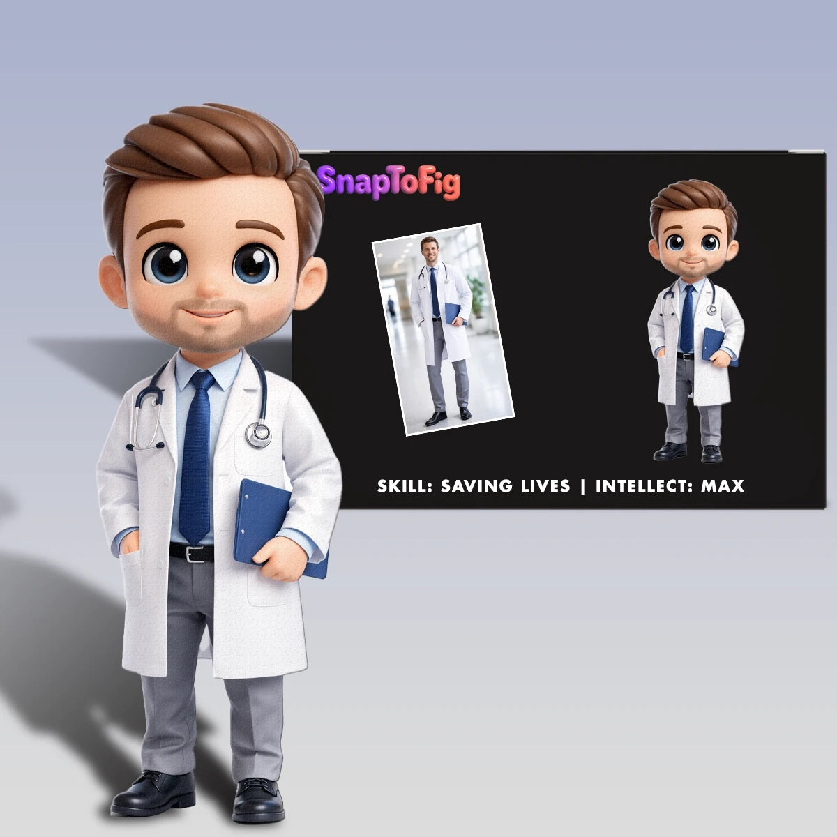 A Custom 3D Figurine for Doctors – Made from Real Photos