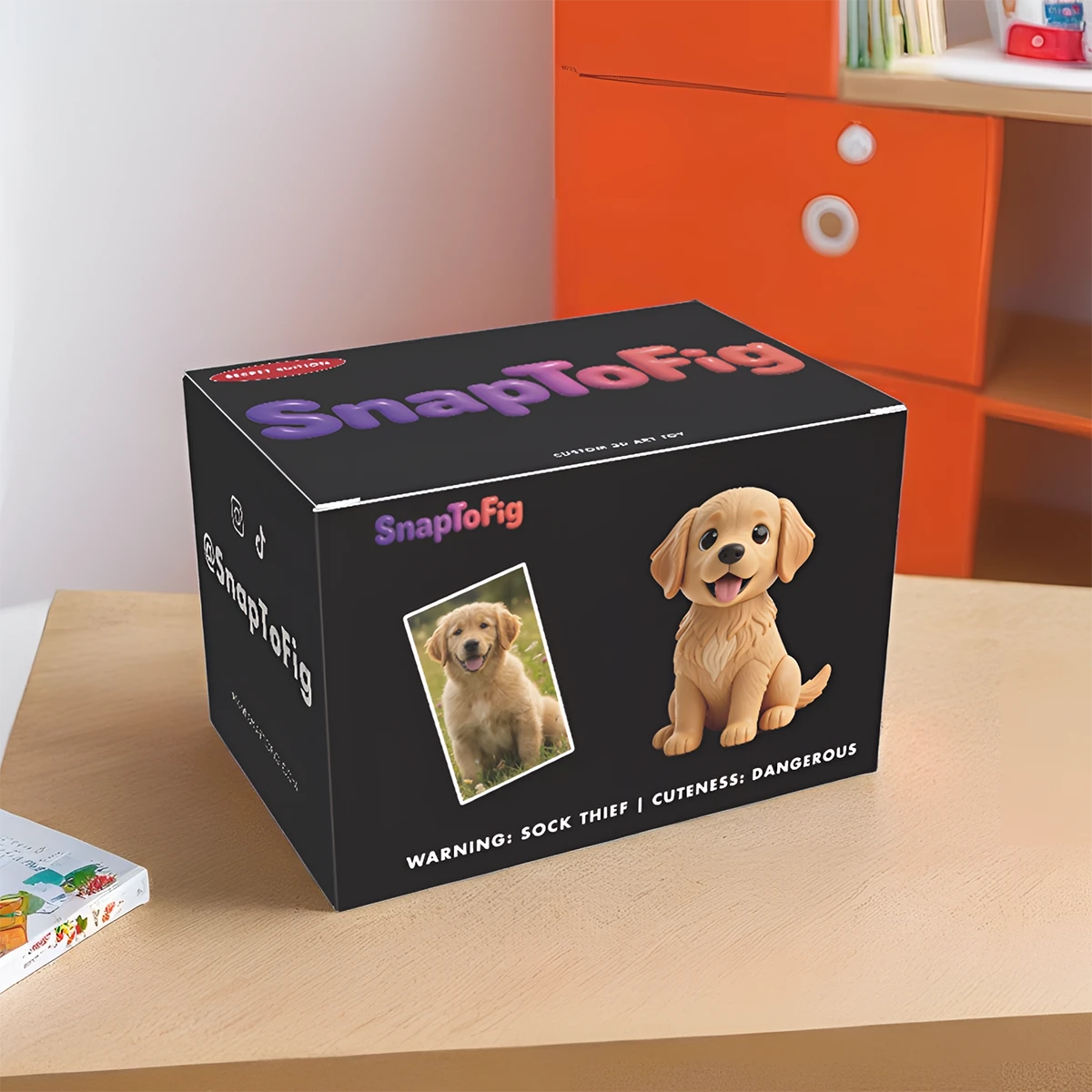 A Custom 3D Figurine for Dog Lovers – Made from Real Photos