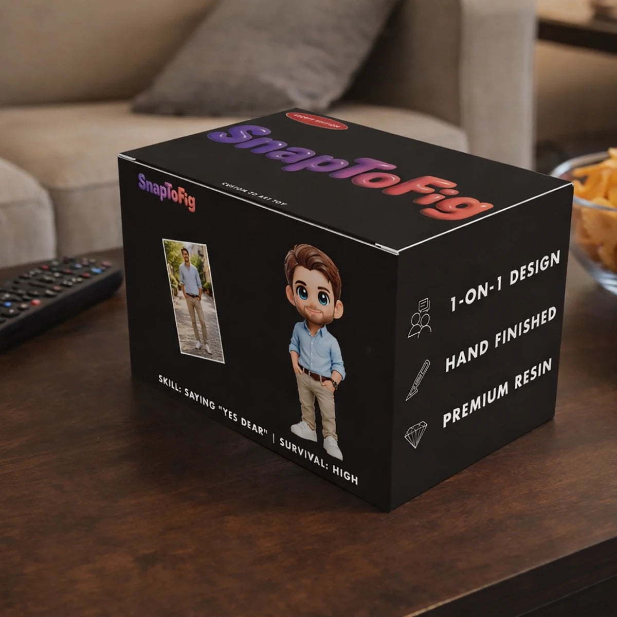 Personalized 3D Husband Figurine – Custom Anniversary & Love Keepsake