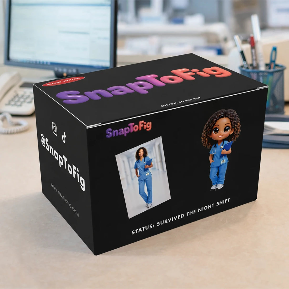A Custom 3D Figurine for Nurses – Made from Real Photos
