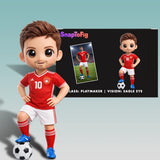 A Custom 3D Figurine for Soccer Players – Made from Real Photos