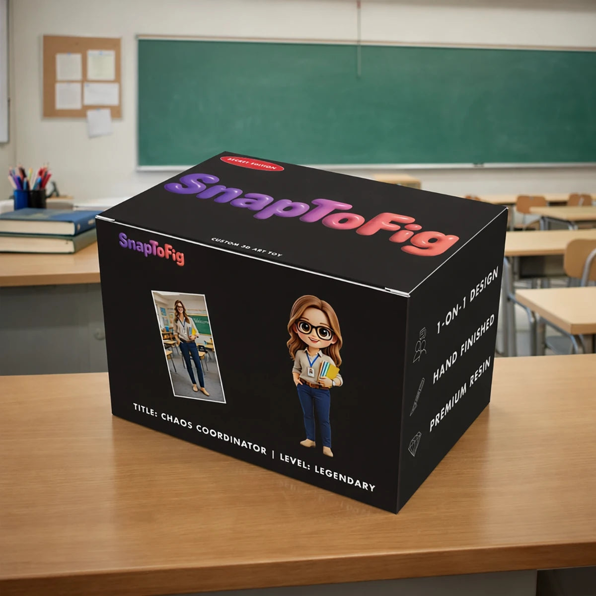 A Custom 3D Figurine for Teachers – Made from Real Photos