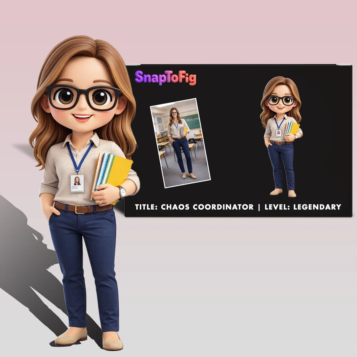 A Custom 3D Figurine for Teachers – Made from Real Photos