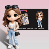 A Custom 3D Figurine for Besties – Made from Real Photos