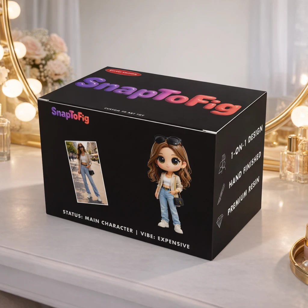 A Custom 3D Figurine for Besties – Made from Real Photos