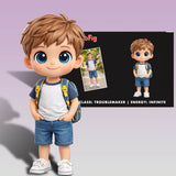Personalized 3D Son Figurine – Custom Family Keepsake from Photos